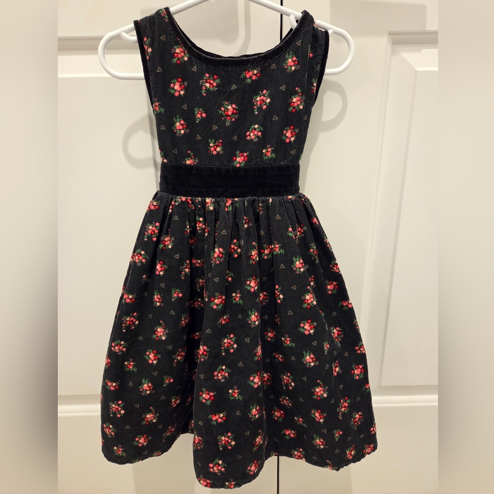 OshKosh B'gosh VINTAGE Black Floral Kids Dress - 3T